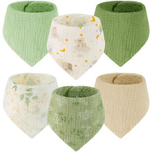Yukkidds Baby Bibs 100% Muslin Cotton Dribble Bibs