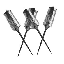 4pcs DualSided Hair Dye Brush and Teasing Comb Set with Heat Resistant Build for Women