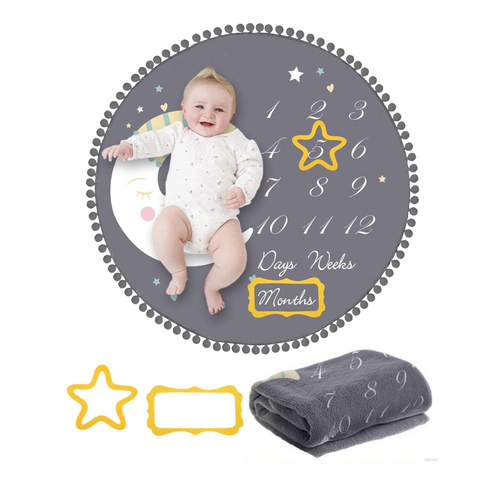 Newborn Milestone Monthly Blanket, Baby Gr Trongle