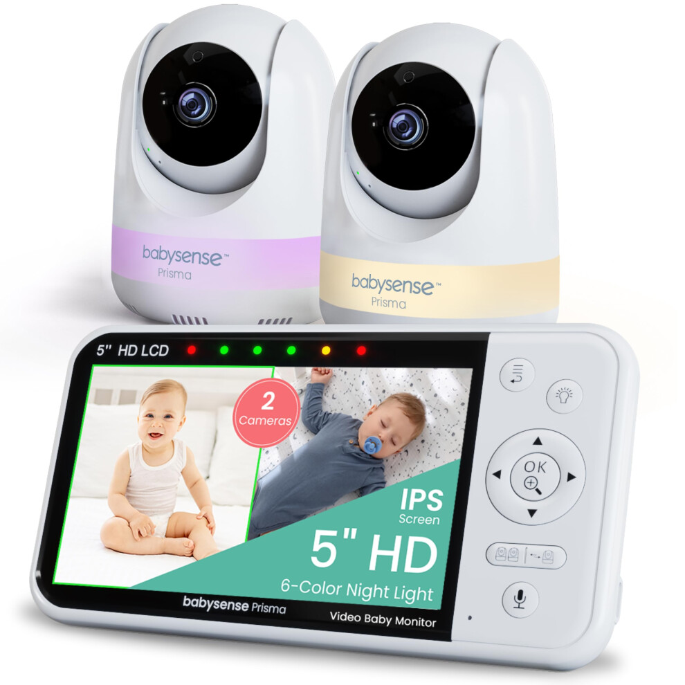 Babysense Prisma Baby Monitor With Camera And Audi