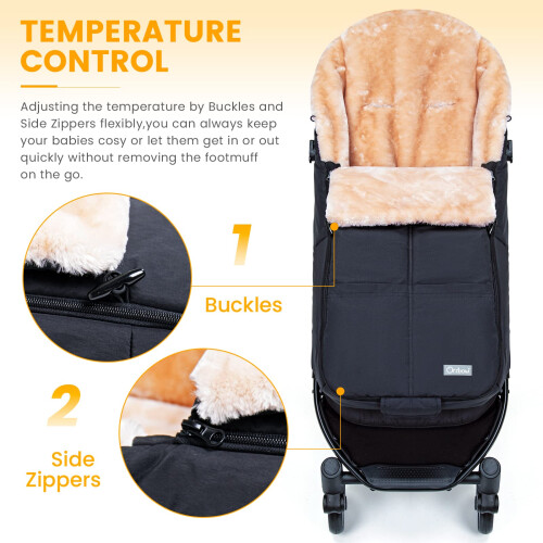 Orzbow Footmuff for Pushchair Universal, Waterproo 2