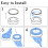 8PCS Nappy Bin Refills, ZODERFY Diaper Pail Refill 3