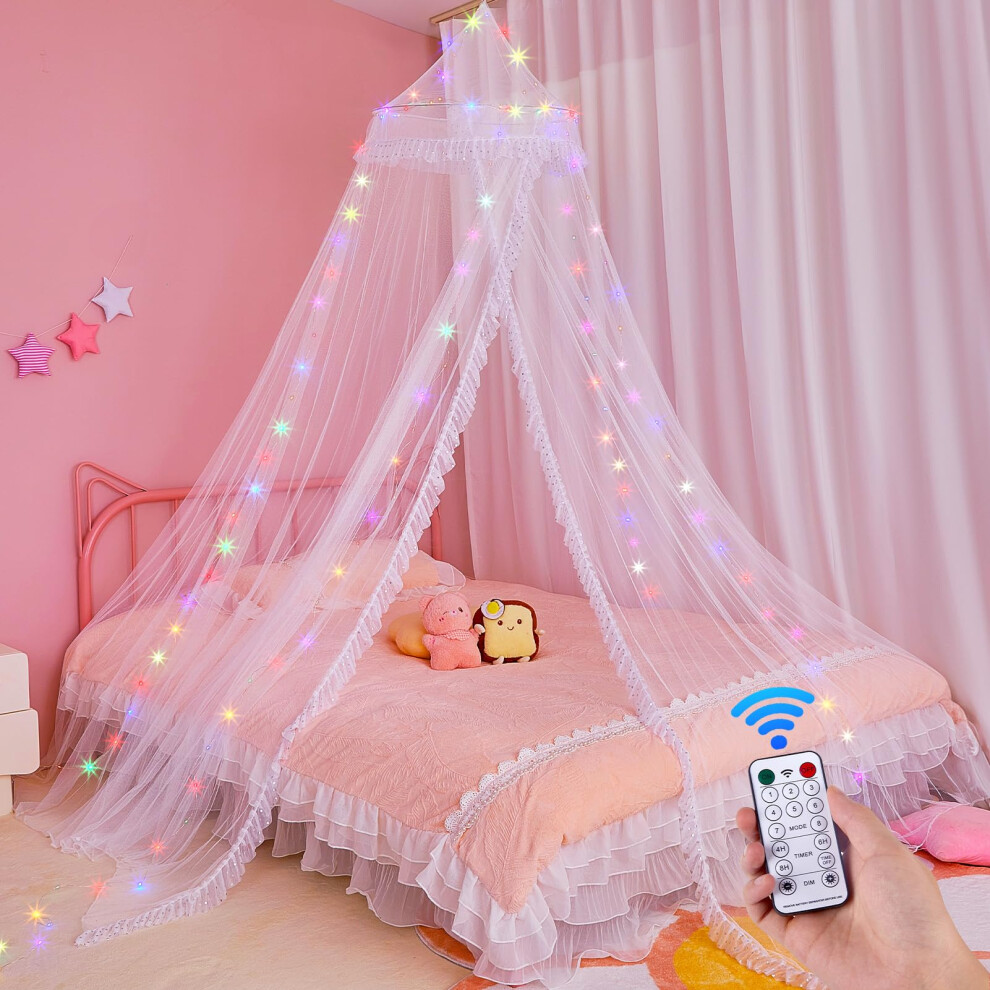 Mhjy Bed Canopy For Girls Mosquito Net Kids Bed Cu