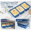 Koluti 2-Pack Nonstick Silicone 3 Soup Cubes Freez 7