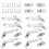 ZOFUN 8 Packs UPVC Window Restrictor Locks, 8.5 x 1