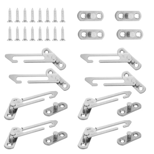 ZOFUN 8 Packs UPVC Window Restrictor Locks, 8.5 x