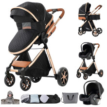Magic ZC 3 in 1 Pushchair Pram Travel System, Baby