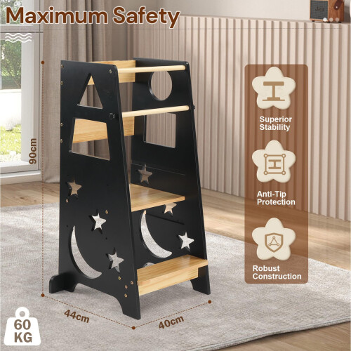 Bonnlo Learning Tower Adjustable Height, Toddler S 2