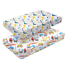 2 Pack Fitted Cot Bed Sheets 140 x 70cm for Girl B