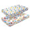 2 Pack Fitted Cot Bed Sheets 140 x 70cm for Girl B 1