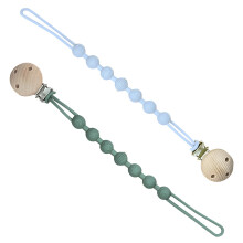 2-Pack Silicone Dummy Clips – BPA-Free Pacifier Cl