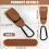 4 Pcs Leather Buggy Clips,Pram Hook Clip,Pram Rock 2