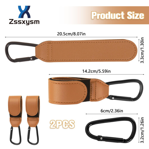 Zssxysm 2 Pieces Buggy Clips, Pram Hooks, Universa 1