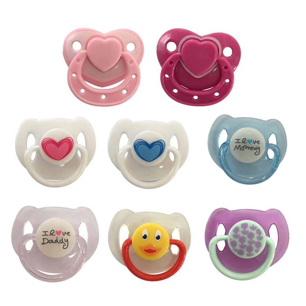 Vmiorzq 6Pcs Doll Magnetic Pacifier, Pretend Feedi