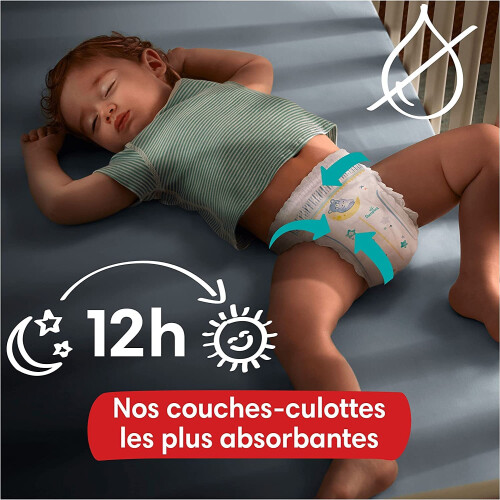 Pampers Pampers Night Pants Size 4, 180 Nappy Pants, 9kg-1 2