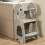 Toddler Kitchen Helper Nursery Step Stool Kids Sta 1