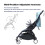 Stroller Armrest,Baby Stroller Accessories Bumper 4