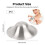Lethra 2Pcs Silver Nipple Shields, Silver Nursing 2