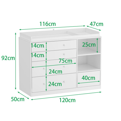PREMTURE Baby Changing Table, Baby Changing Unit w 1