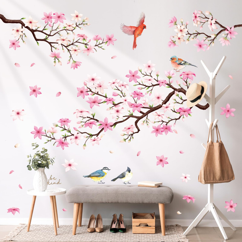 Decowall Pink Sg2-2305 Cherry Blossom Tree Wall St