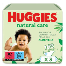 Toallitas Infantiles Huggies Natural Care 2+1 Grat