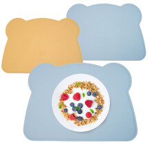 Silicone Table Placemats - 2pcs Non-Slip Mats for