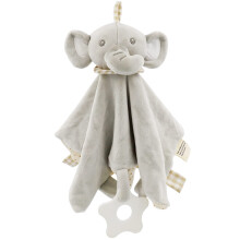 FenFang Baby Comforters Newborn, Elephant Soft Tag