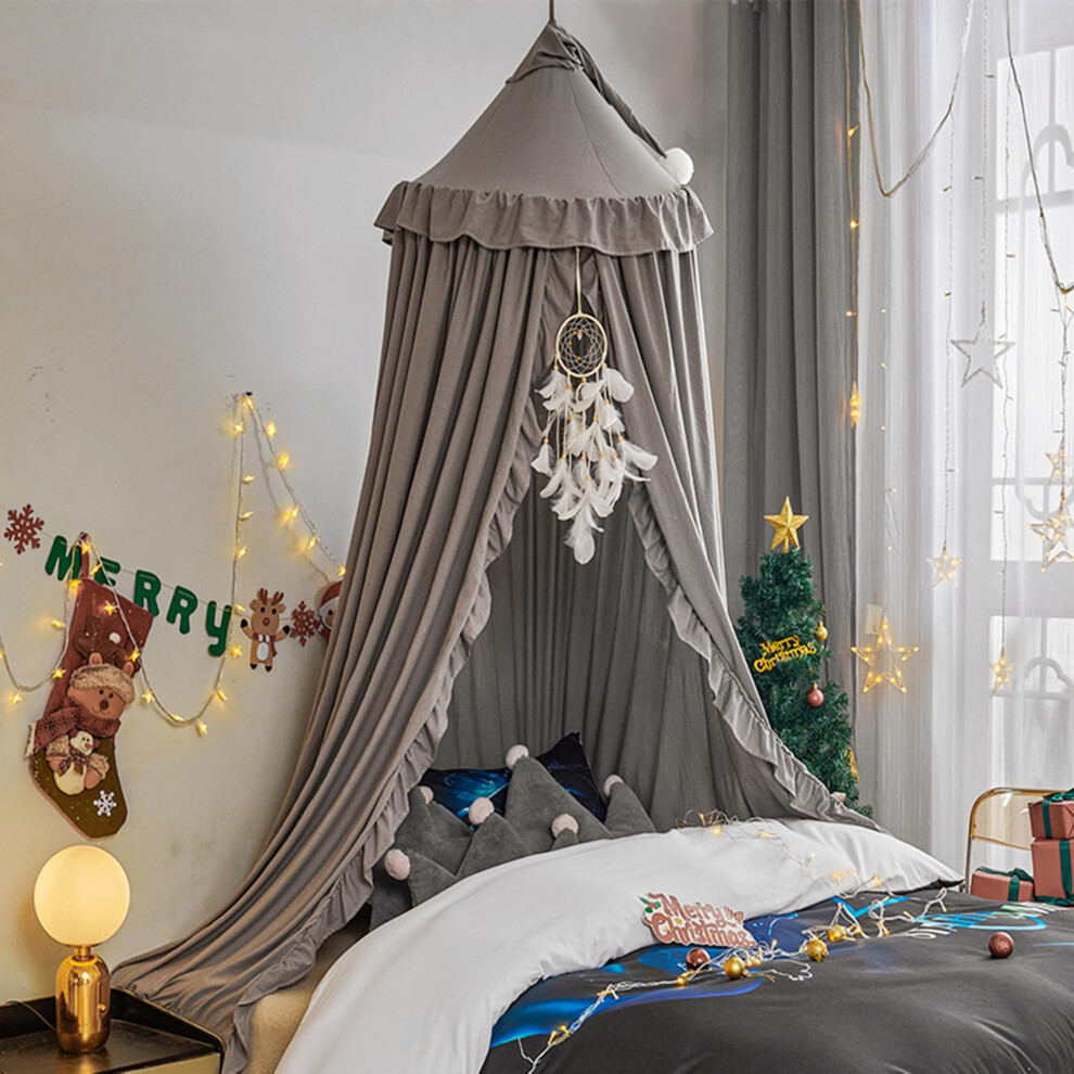 Bed Canopy For Girl Princess Round Dome Chi Huoqou