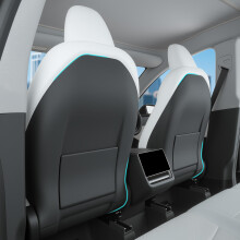 TOPABYTE Leather Seat Back Kick Protector for Tesl