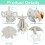 FenFang Baby Comforters Newborn, Elephant Soft Tag 4