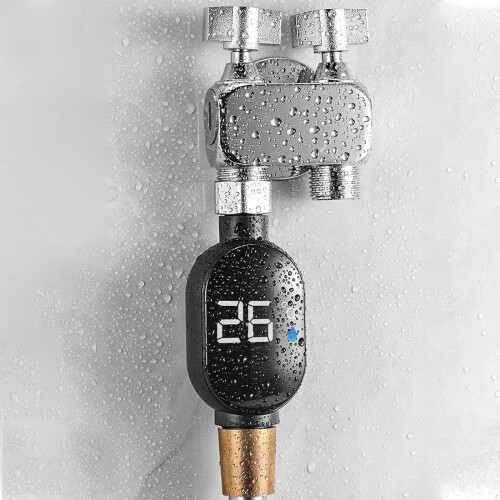 Shower Thermometer,Water Temperature Sensor Gauge 1