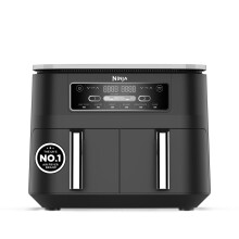 Ninja Foodi Dual Zone Digital Air Fryer, 2 Drawers, 7.6L, 6-in-1, Uses No Oil, Air Fry, Max Crisp, Roast, Bake, Reheat, Dehydrate, Cooks 4-6 Portions