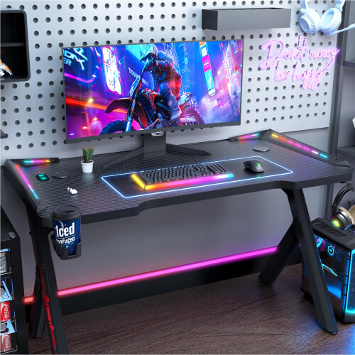 Ergonomic Gaming Chair with Adjustable Height, Reclining Feature, 1