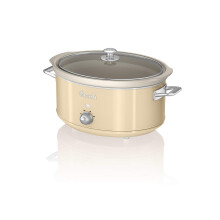 Swan SF17031CN Retro Slow Cooker with 3 Temperature Settings, Keep