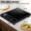 AMZCHEF Single Induction Hob, Portable Induction Hob, 10 Temperature 6
