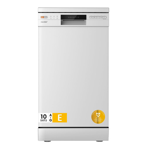 COMFEE' Freestanding Dishwasher CDWEF1034BW-UK 45cm Width, Slimline