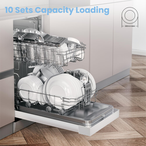 COMFEE' Freestanding Dishwasher CDWEF1034BW-UK 45cm Width, Slimline 2