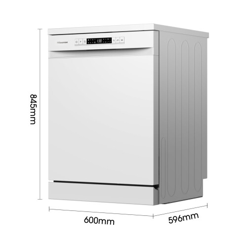 Hisense Hisense HS622E90WUK Freestanding Standard Dishwasher 85cm High - E 1