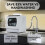 Hermitlux Table Top Dishwasher, Mini Countertop Dishwasher with 4 5