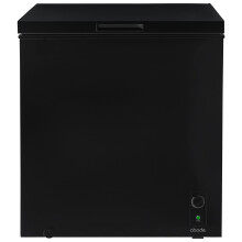 Abode Freestanding Black Chest Freezer 198L with Removable Wire