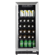 HCK 90L Undercounter Fridge for Garden, Durable Waterproof Stainless