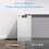 COMFEE' Freestanding Dishwasher CDWEF1034BW-UK 45cm Width, Slimline 6