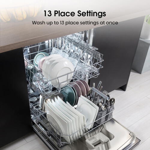 Hisense Hisense HS622E90WUK Freestanding Standard Dishwasher 85cm High - E 2