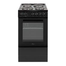 Willow WE50SSB 62L Freestanding Electric Cooker, 50cm Wide Single