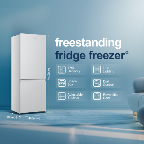 Fridgemaster MC50175A 50cm Freestanding 60/40 Fridge Freezer - 1