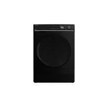 Sharp KD-NCB8S7PB91-EN Tumble Dryer, 8KG Condenser Dryer, Black, B