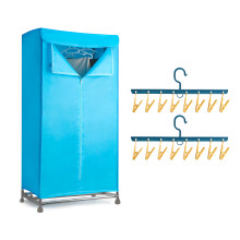 Electric Clothes Dryer with Sock Clip, 2-Tier Foldable Heated Clothes