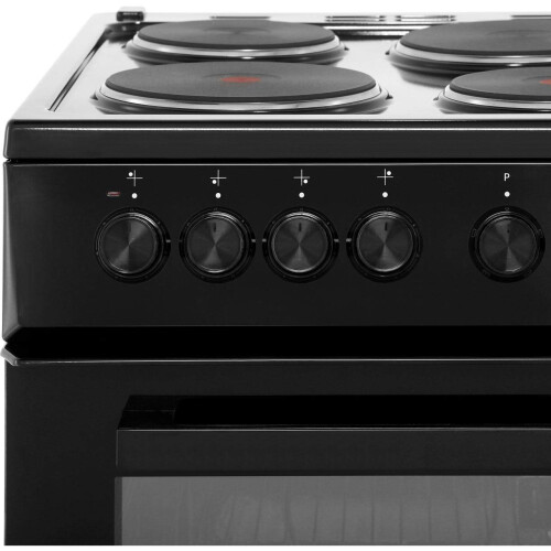 Beko Beko AS530K 50cm Electric Cooker with Solid Plate Hob - Black 2