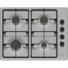 Bosch, Series 2, PBP6B5K60, 60cm Gas Hob with 4 burners, 2 Cast iron