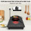 VBGK Double Ceramic Hob 3000W, Plug in 2 Ring Electric Hob with LCD 8